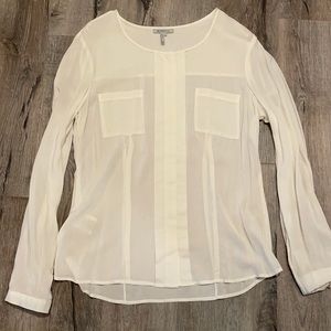 BCBGirls White Long Sleeve Shirt